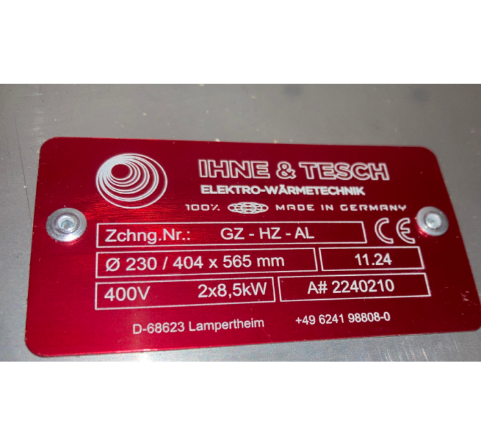 IHNE & TESCH 加热器 GZ-HZ-AL 2240210